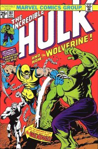 Portada del cómic 'The Incredible Hulk #181', primera aparición de Lobezno 