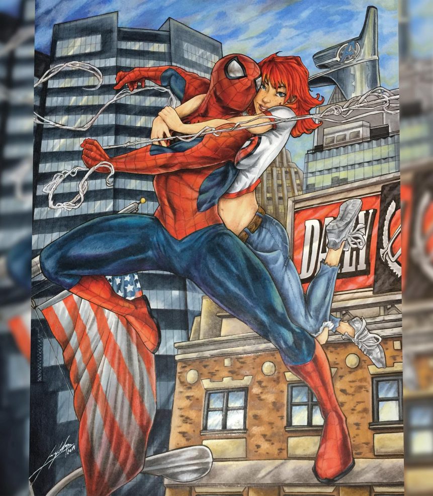 Spiderman y Mary Jane