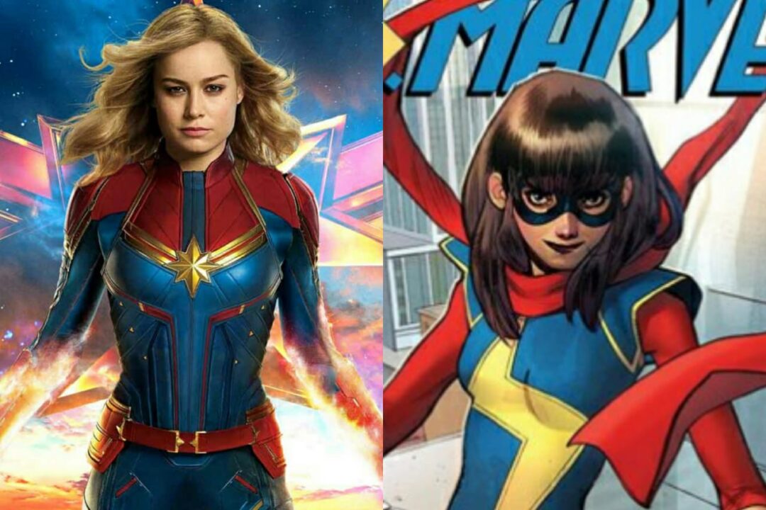 Capitana Marvel junto Ms. Marvel en Capitana Marvel 2