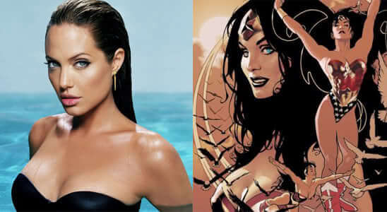 Angelina Jolie como Wonder Woman