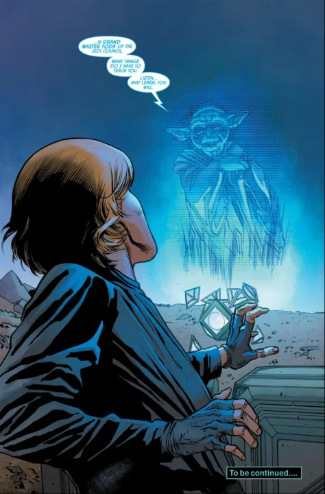 Luke Skywalker continuó su entrenamiento después de Dagobah, según los actuales cómics.