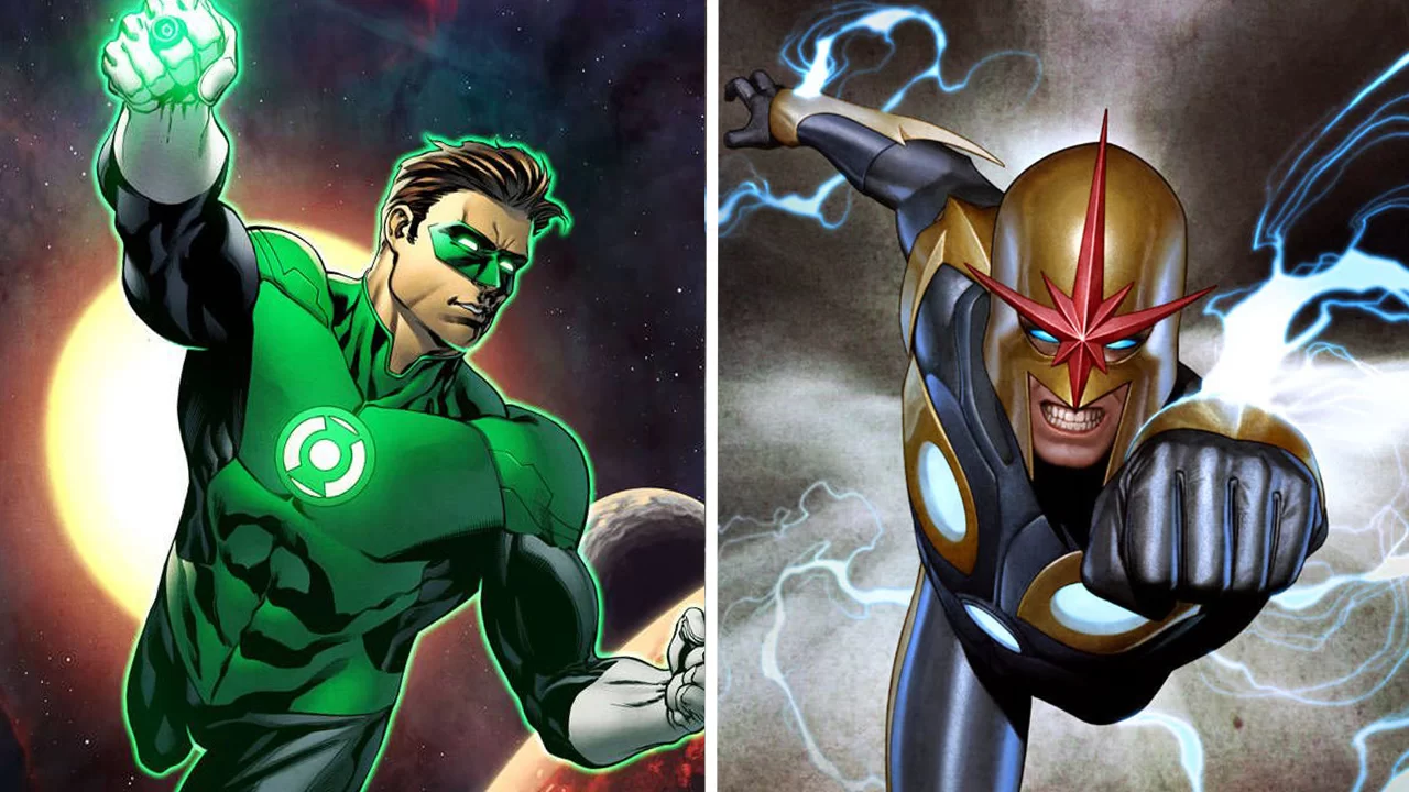 ¿Cuáles son las diferencias y similitudes entre Nova y Green Lantern?