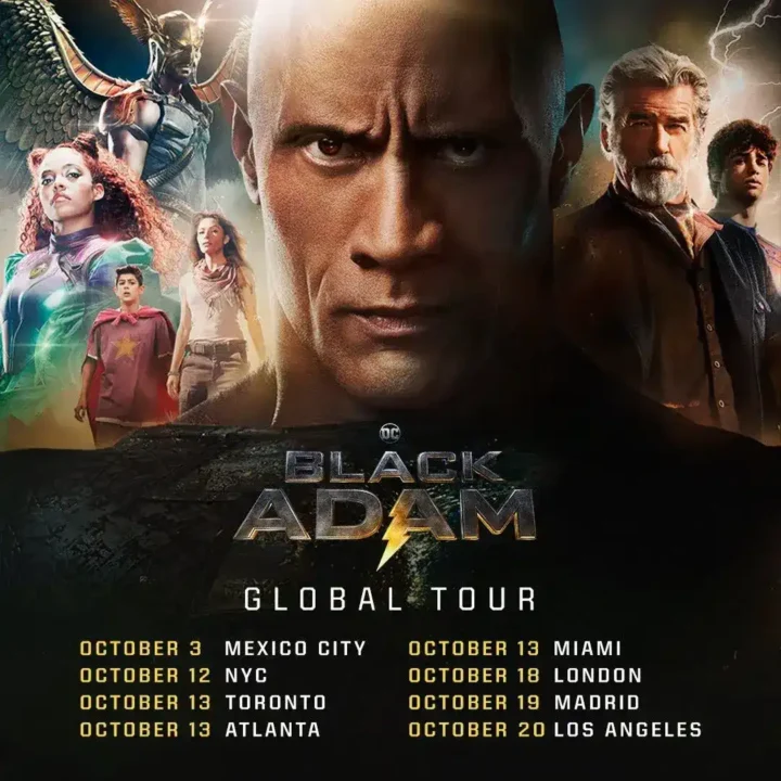 Black Adam gira mundial