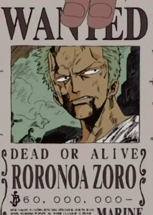 recompensa Zoro One Piece