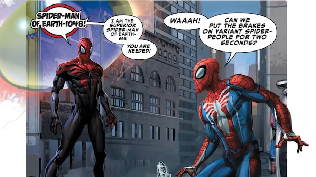 What land of the multiverse are the Spider-Man of Marvel's Spider-Man 2 from?