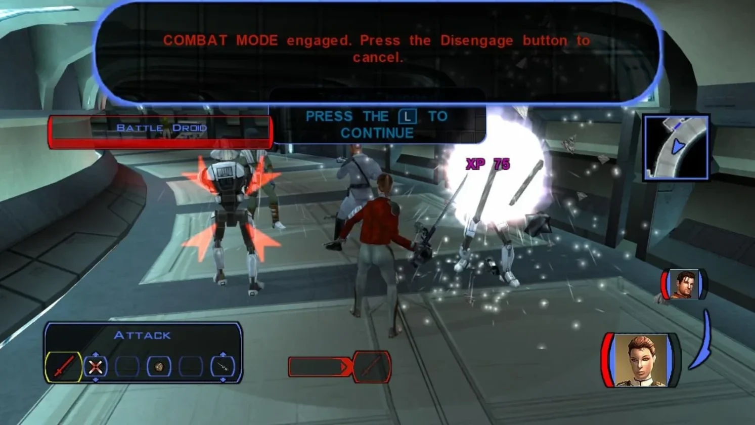 knights of the old republic combate